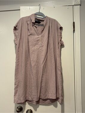 Hatch Collection Gingham Maternity Dress Size Small (1) Lavender Lilac